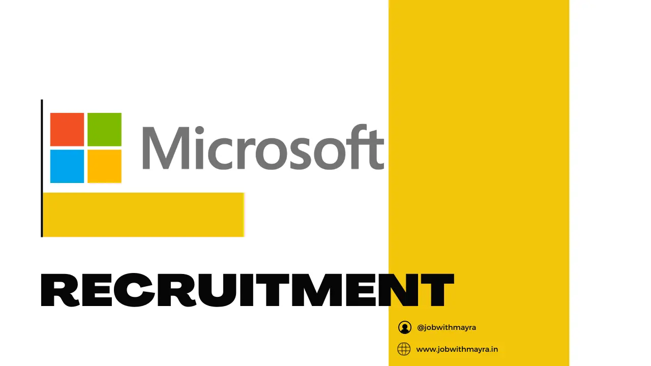 Microsoft  Recruitment 2024 For Associate Consultant | Job For Freshers